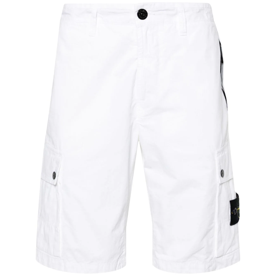 Short Cargo Stone Island : Blanc