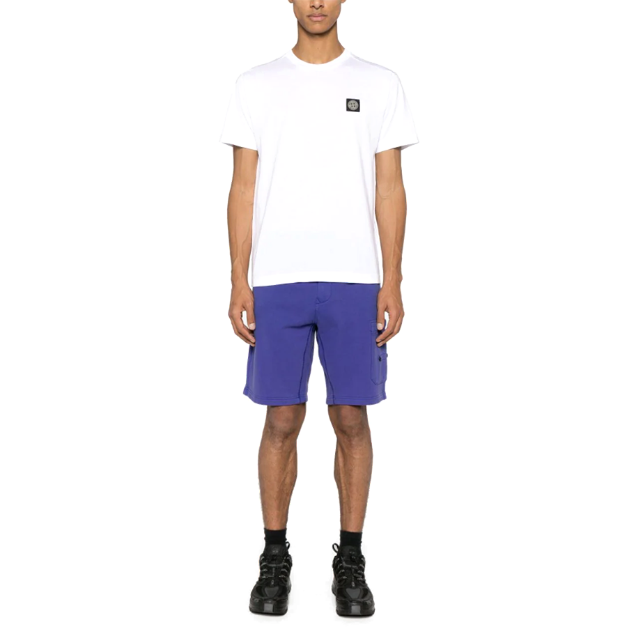 Tee Shirt Classique Stone Island : Blanc