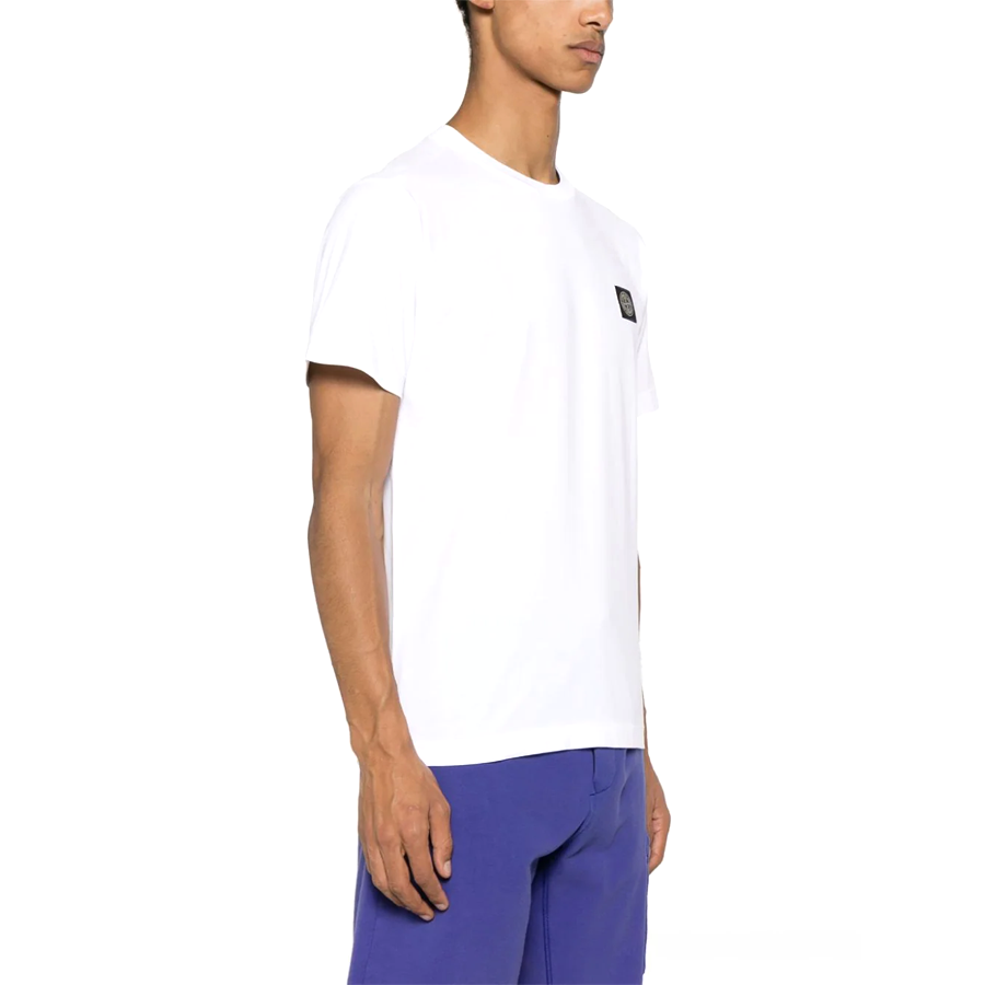 Tee Shirt Classique Stone Island : Blanc