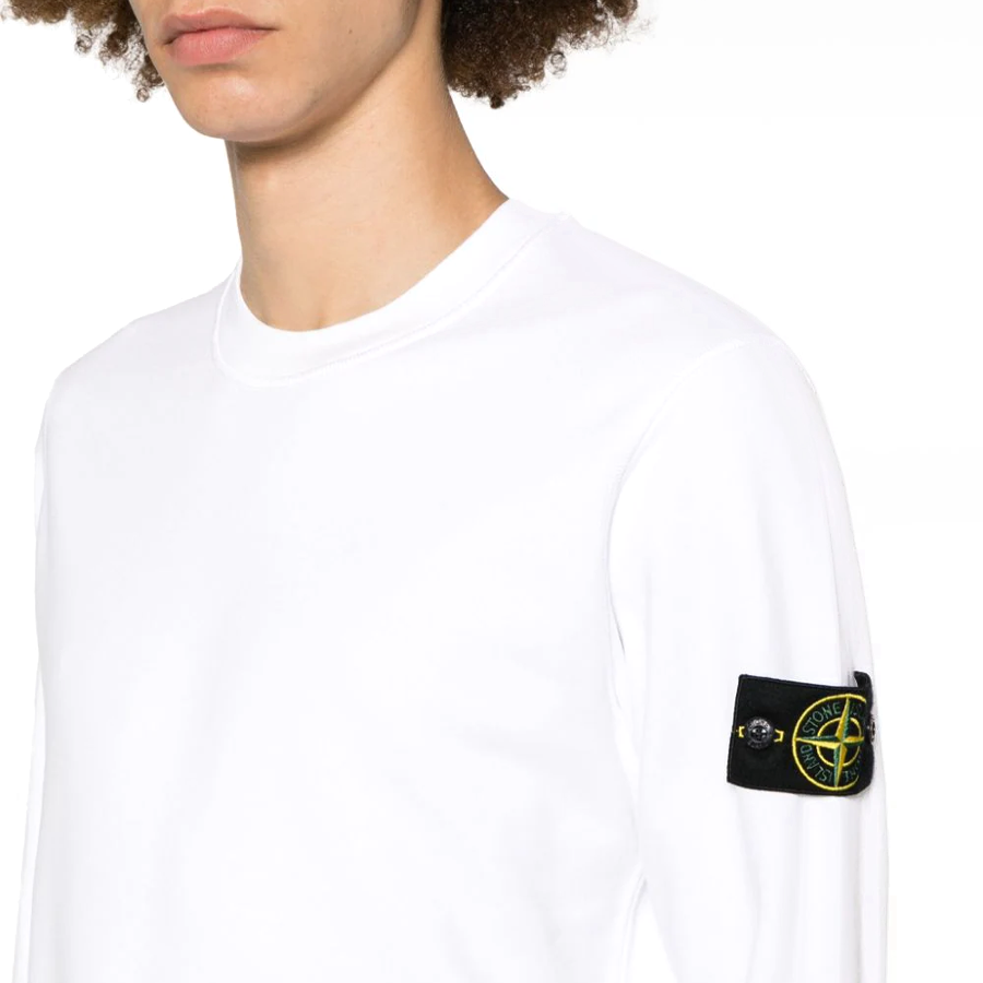 Pull Stone Island : Blanc