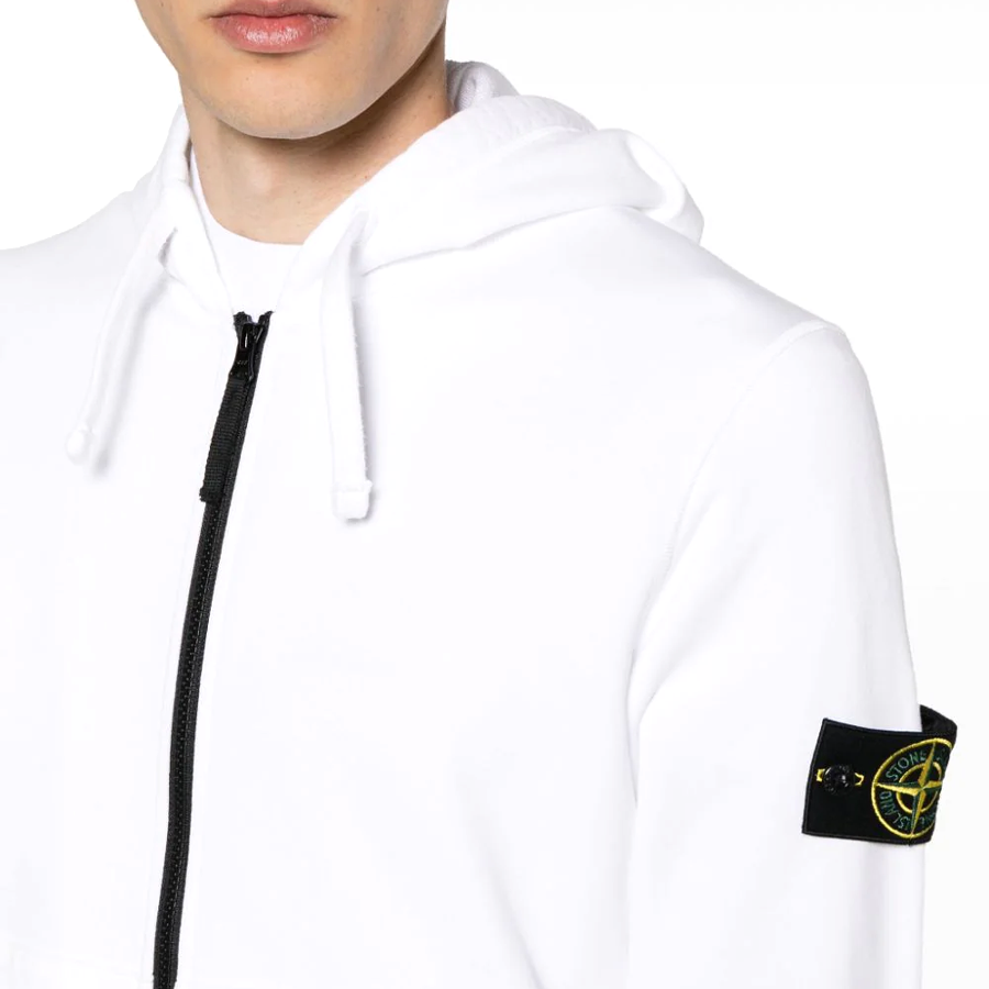 Gilet à Capuche Stone Island : Blanc