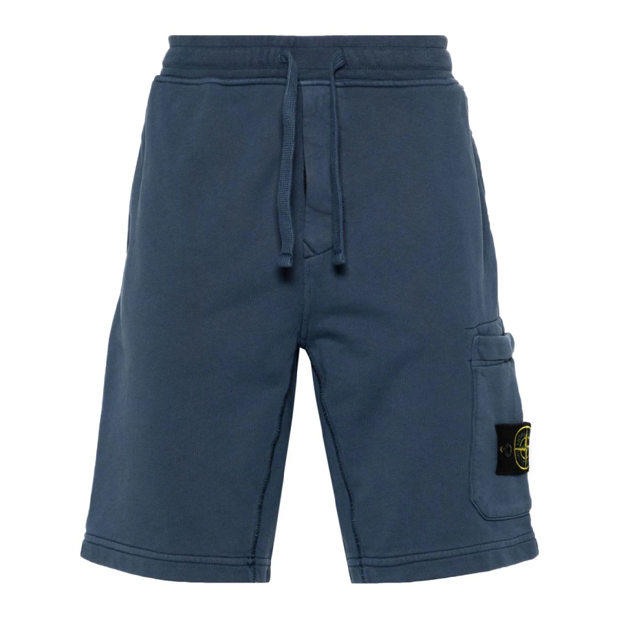 Short Cargo en Coton : Bleu