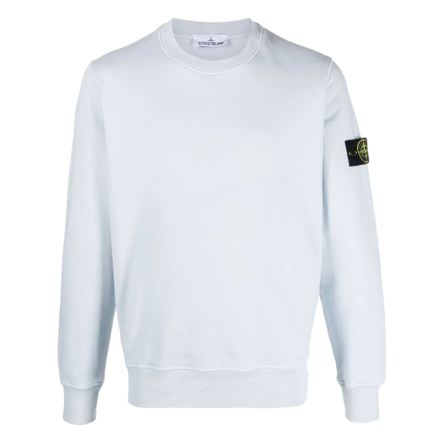 Pull Stone Island : Bleu Clair