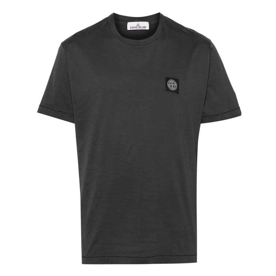 Tee Shirt Classique Stone Island : Gris Foncé