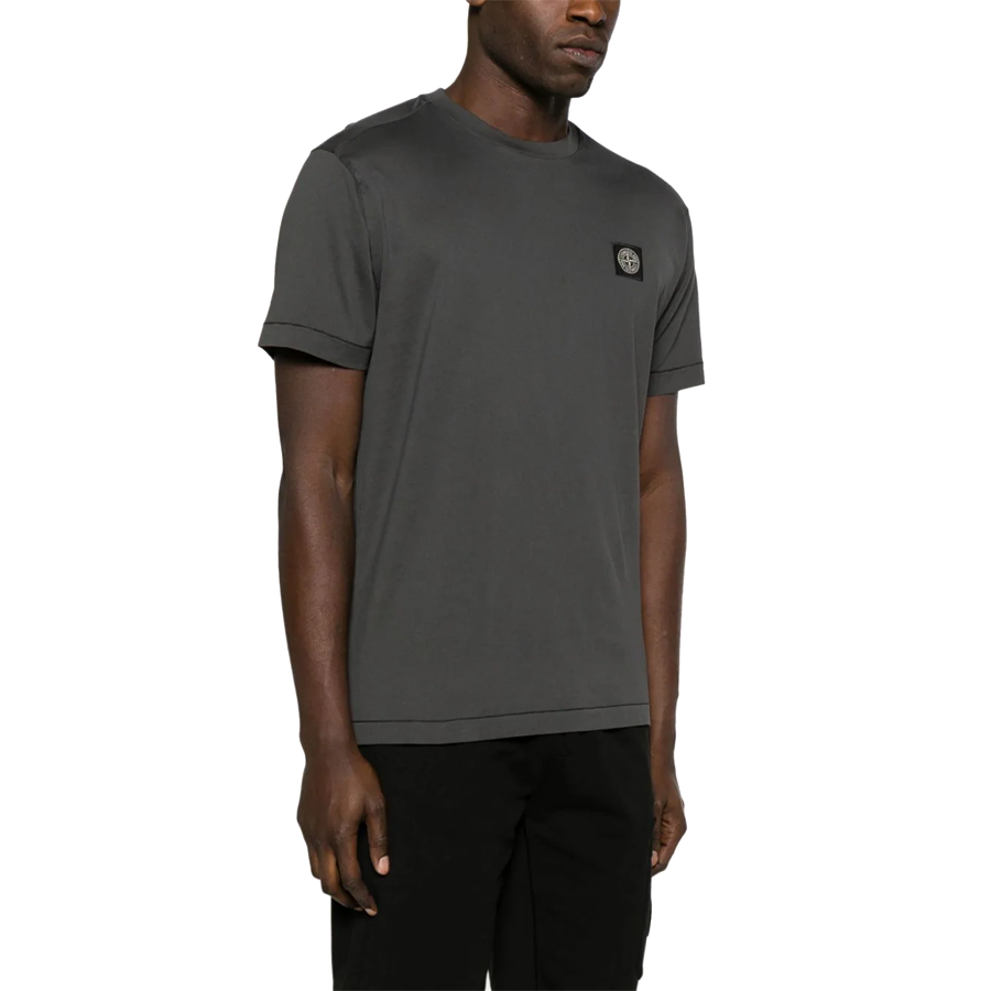 Tee Shirt Classique Stone Island : Gris Foncé