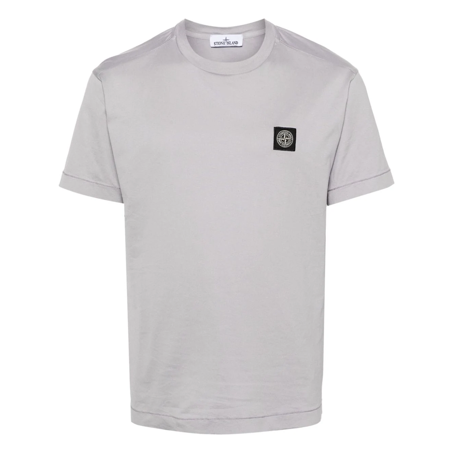 Tee Shirt Classique Stone Island : Gris Clair