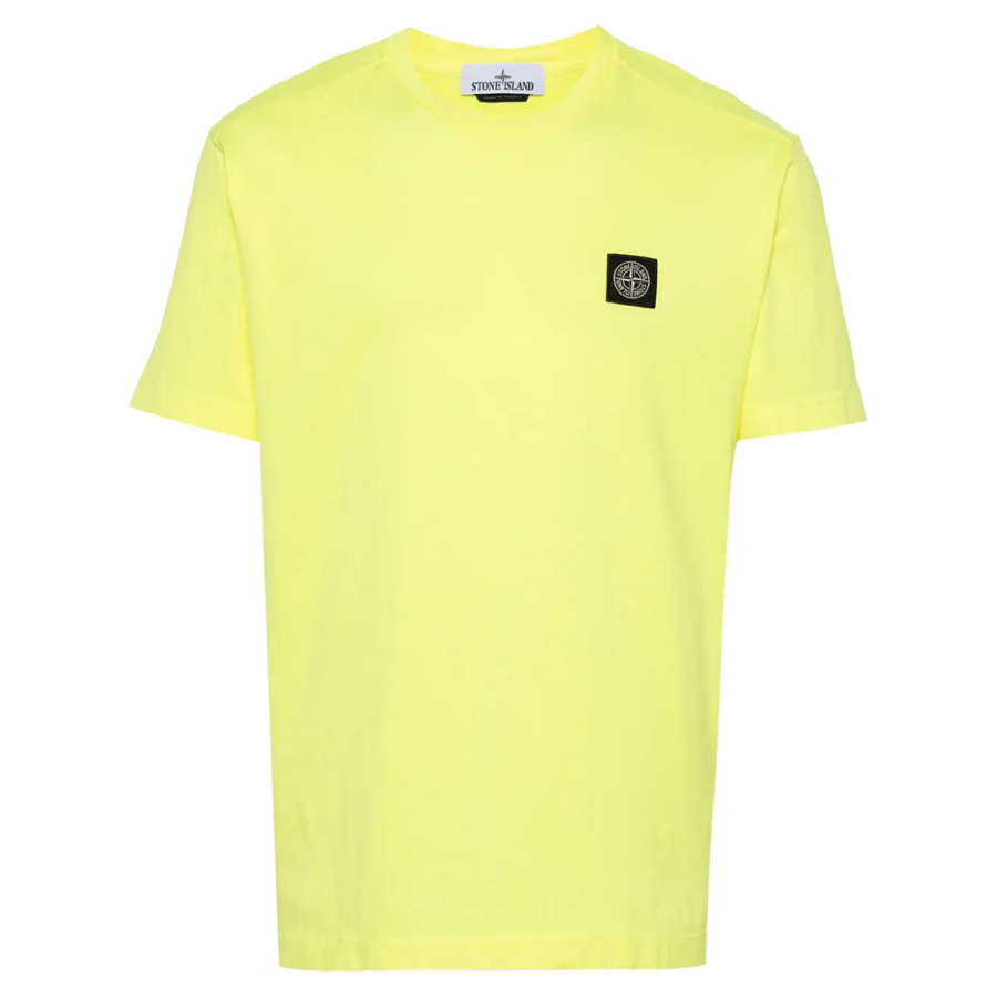 Tee Shirt Classique Stone Island : Jaune