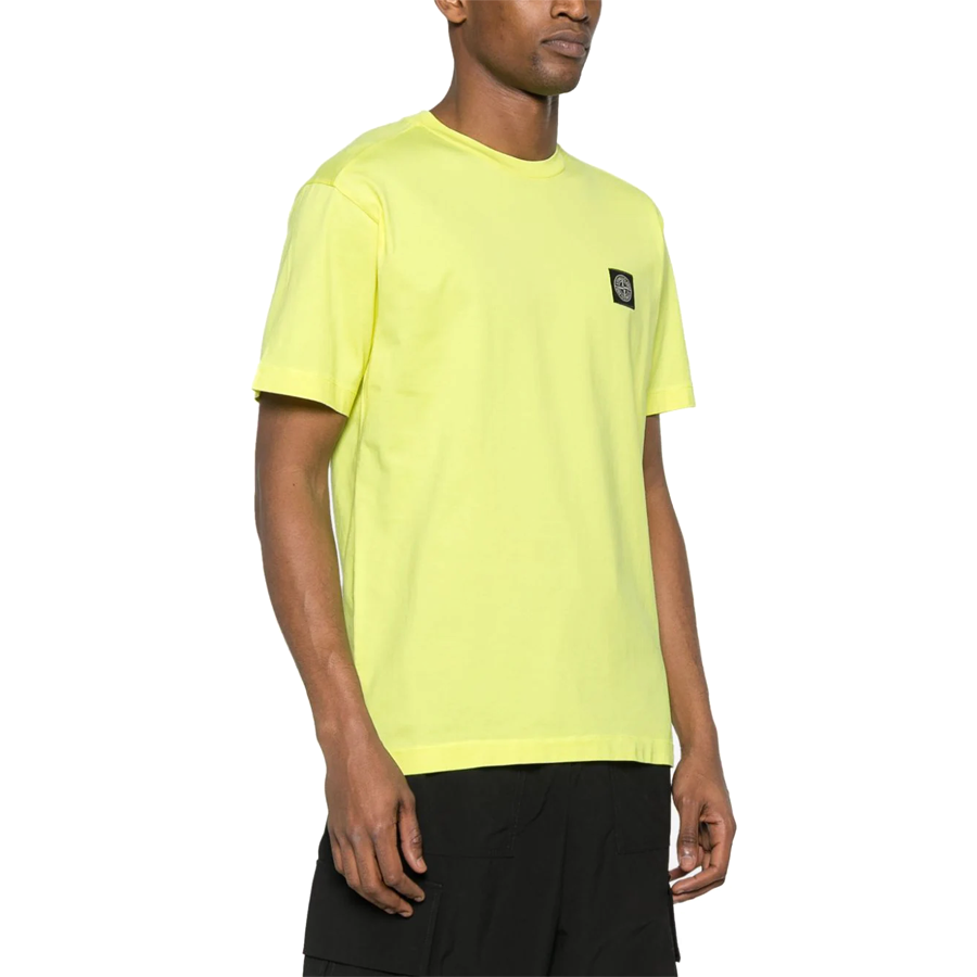 Tee Shirt Classique Stone Island : Jaune