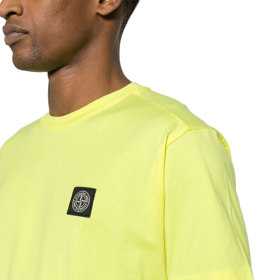 Tee Shirt Classique Stone Island : Jaune