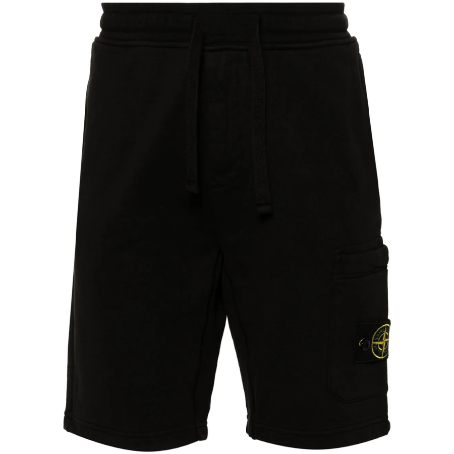 Short Cargo en Coton : Noir