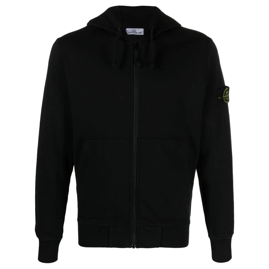 Gilet à Capuche Stone Island : Noir