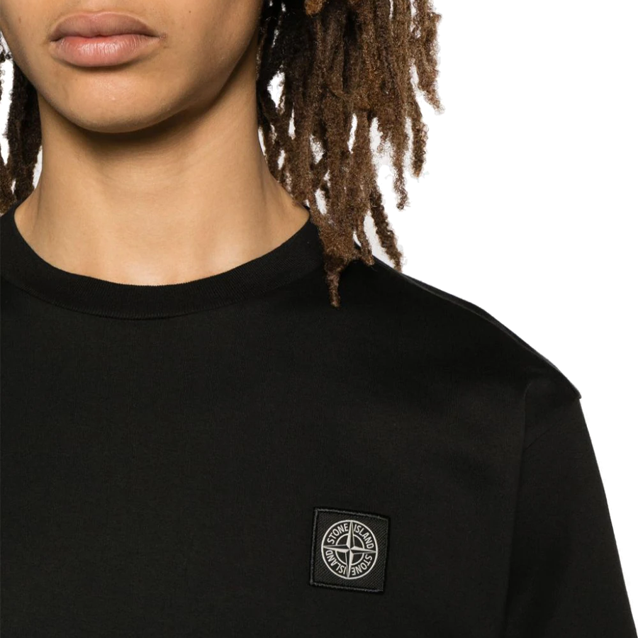 Tee Shirt Classique Stone Island : Noir