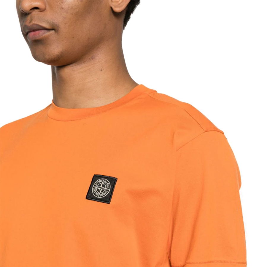 Tee Shirt Classique Stone Island : Orange