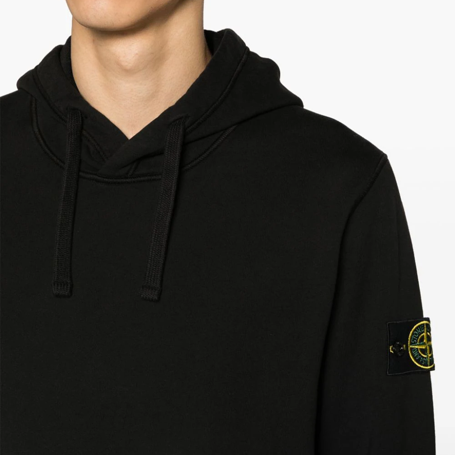 Sweat à Capuche Stone Island : Noir