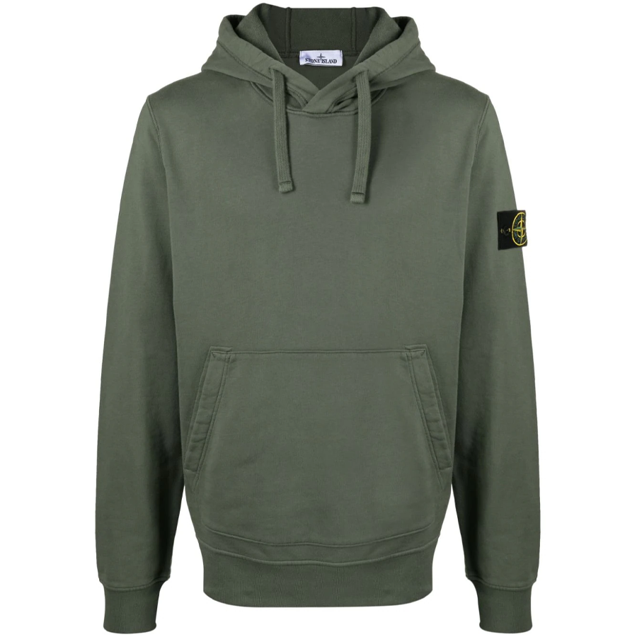 Sweat à Capuche Stone Island : Vert Foncé