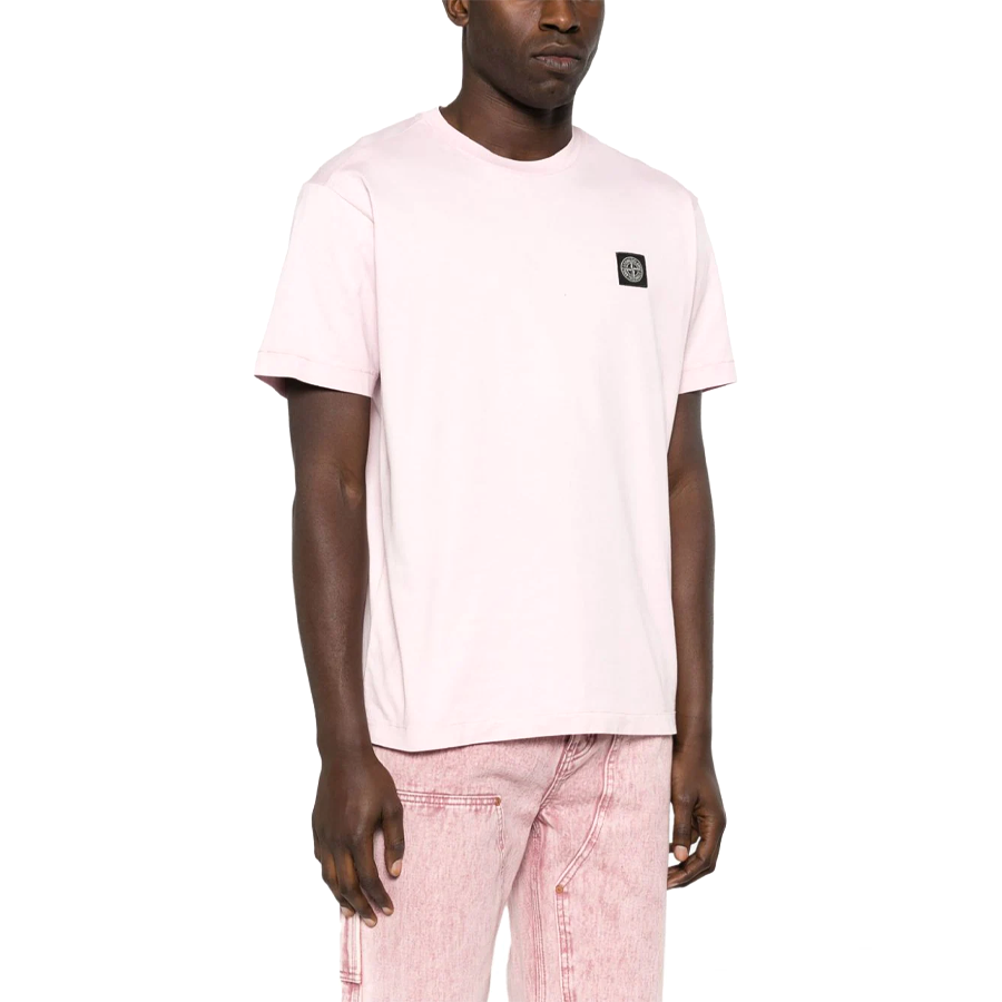 Tee Shirt Classique Stone Island : Rose