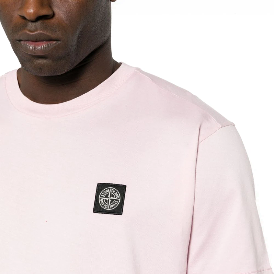 Tee Shirt Classique Stone Island : Rose