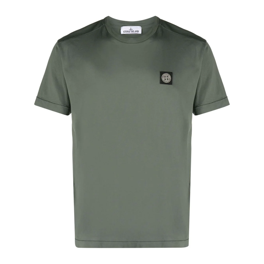 Tee Shirt Classique Stone Island : Vert Foncé