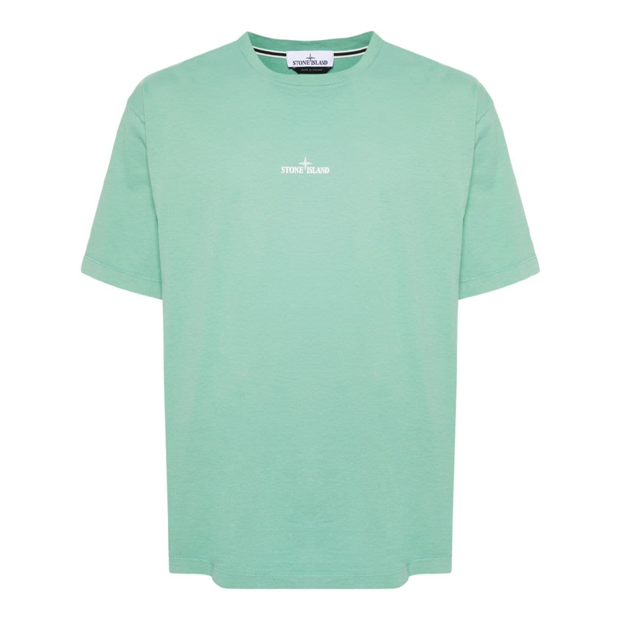 Tee Shirt : Logo Dorsal Vert Clair