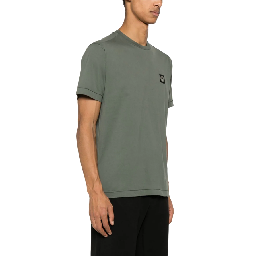 Tee Shirt Classique Stone Island : Vert Foncé