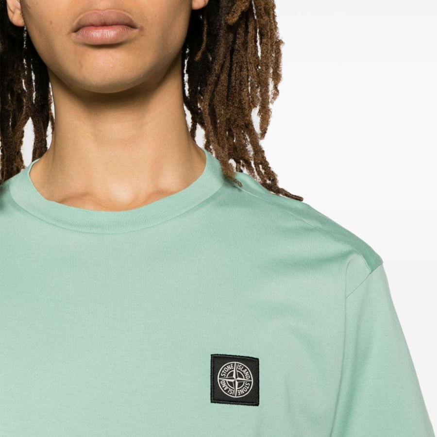 Tee Shirt Classique Stone Island : Vert